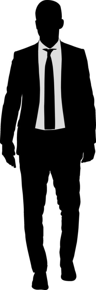 Silhouette business man illustration vector