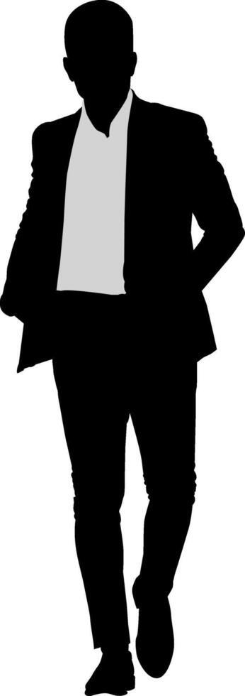 Silhouette business man illustration vector