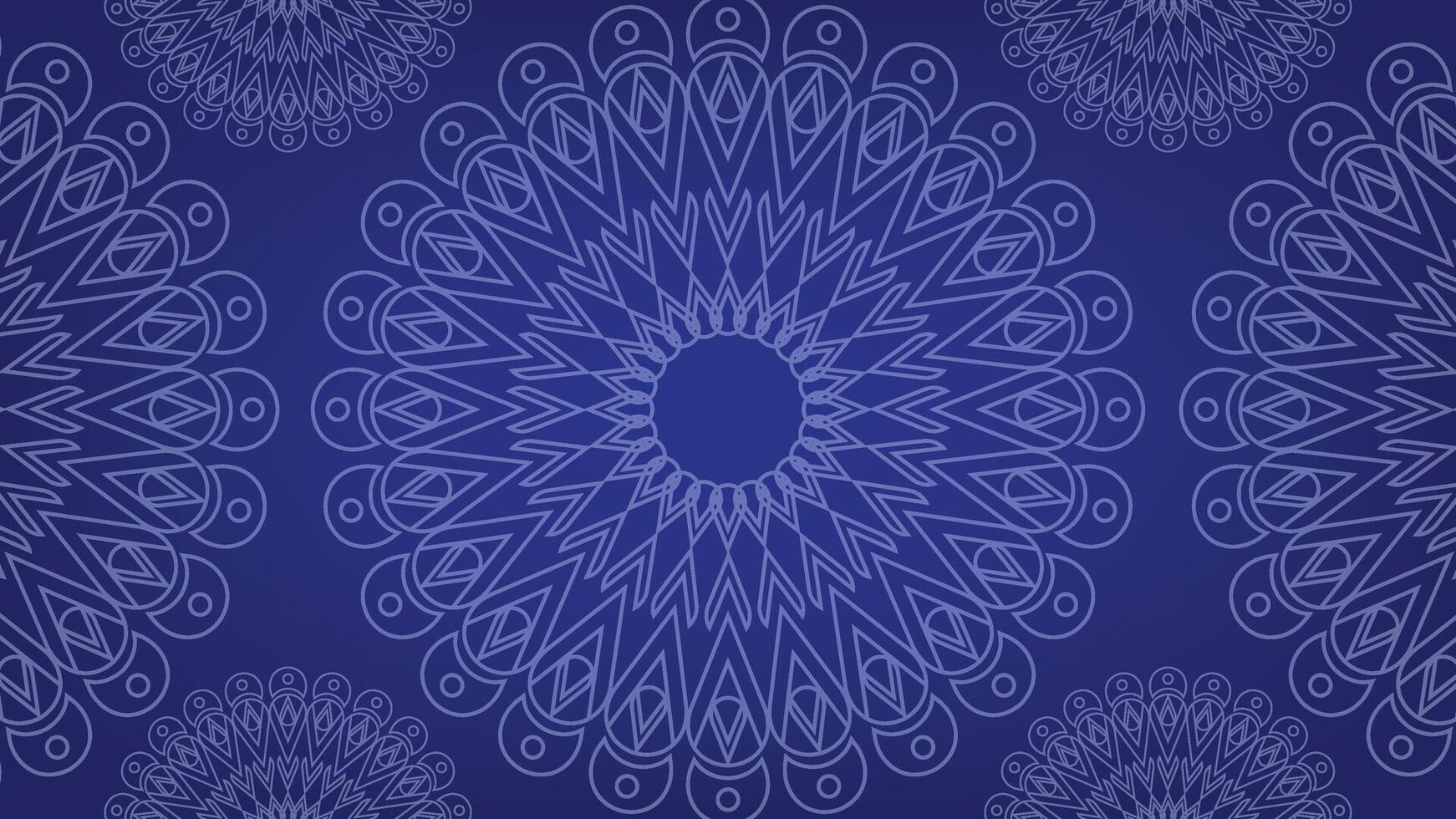 Modern elegant luxury blue mandala background vector