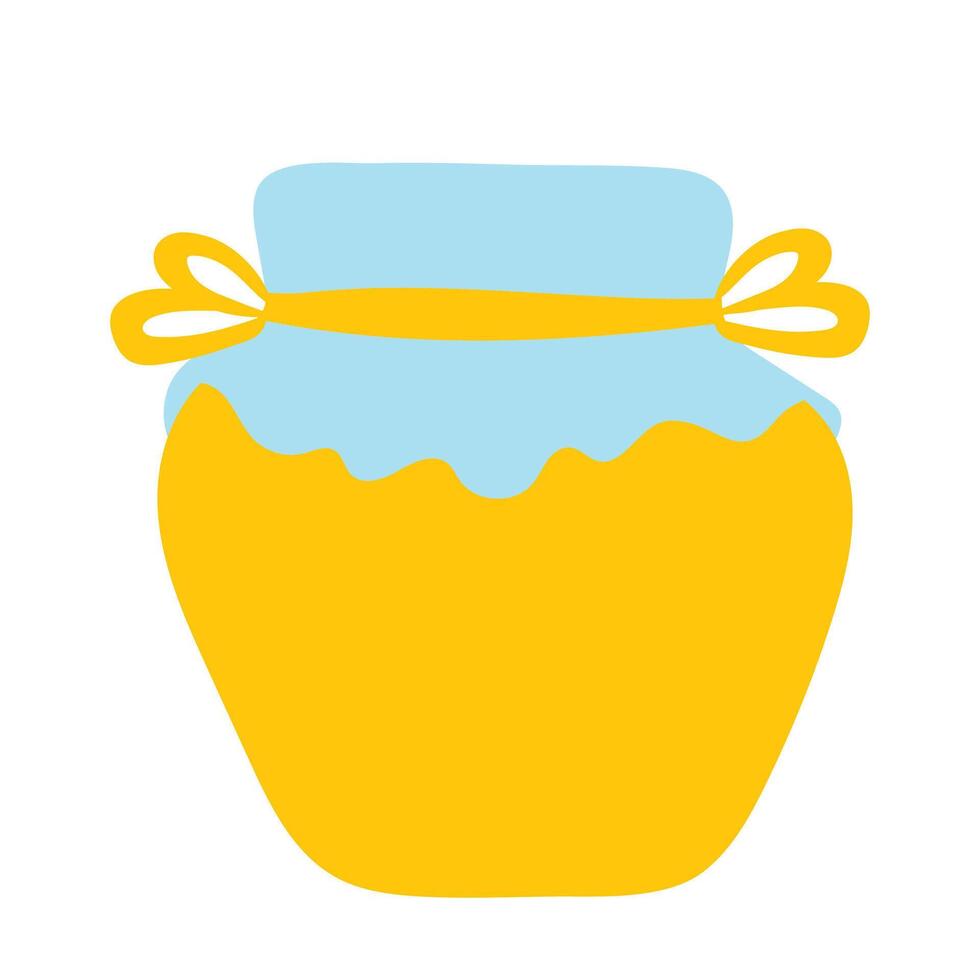 Homemade Jam Or Honey Jar Icon vector