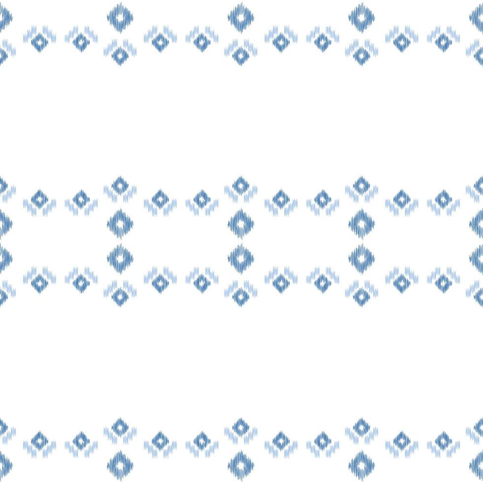Traditional Ethnic ikat motif fabric pattern geometric style.African Ikat embroidery Ethnic oriental pattern blue pastel background wallpaper. Abstract,illustration.Texture,frame,decoration. vector