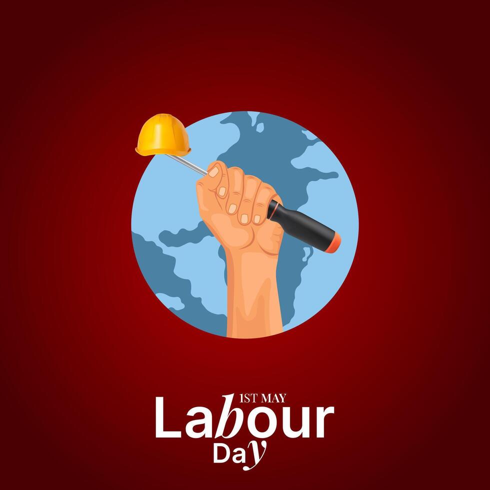 International Labor Day, Labour day, May 1st, Social Media Post vector