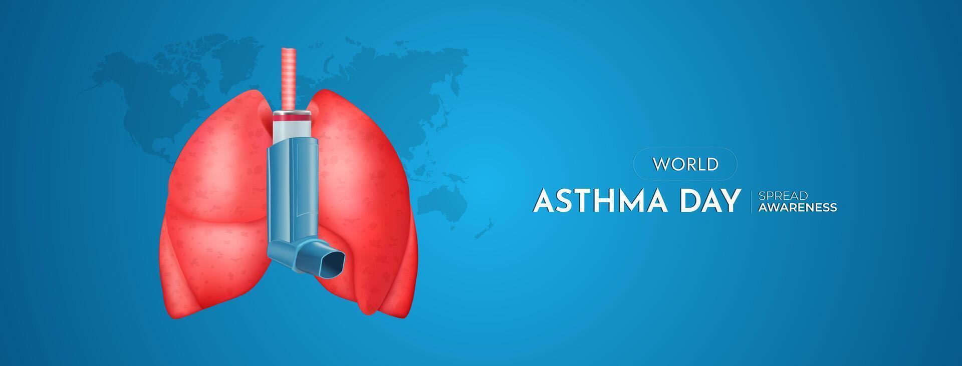 World Asthma Day Social Media Post vector