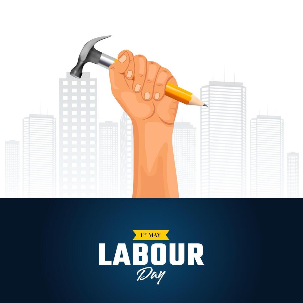 International Labor Day, Labour day, May 1st, Social Media Post vector