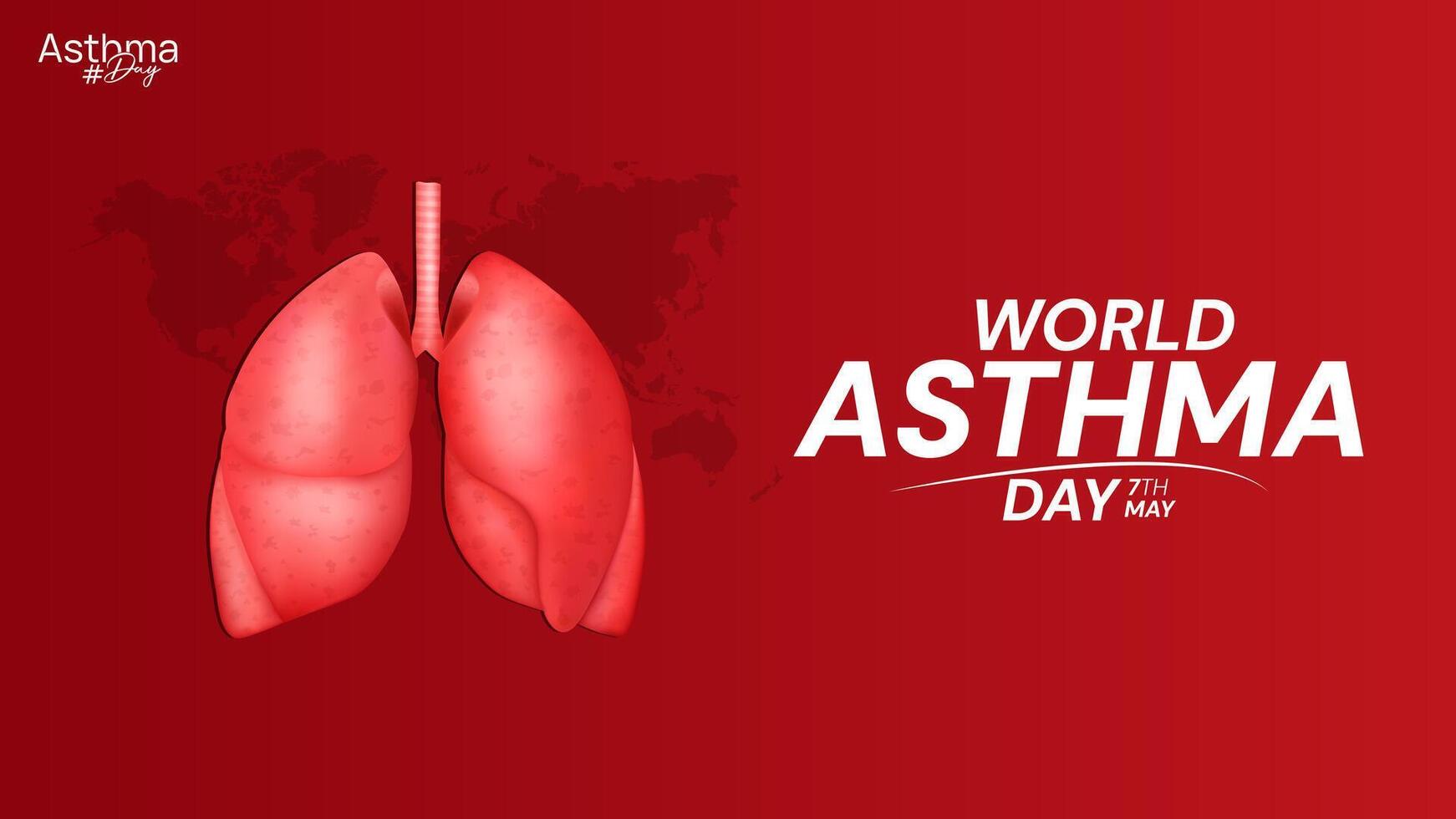 World Asthma Day Social Media Post vector