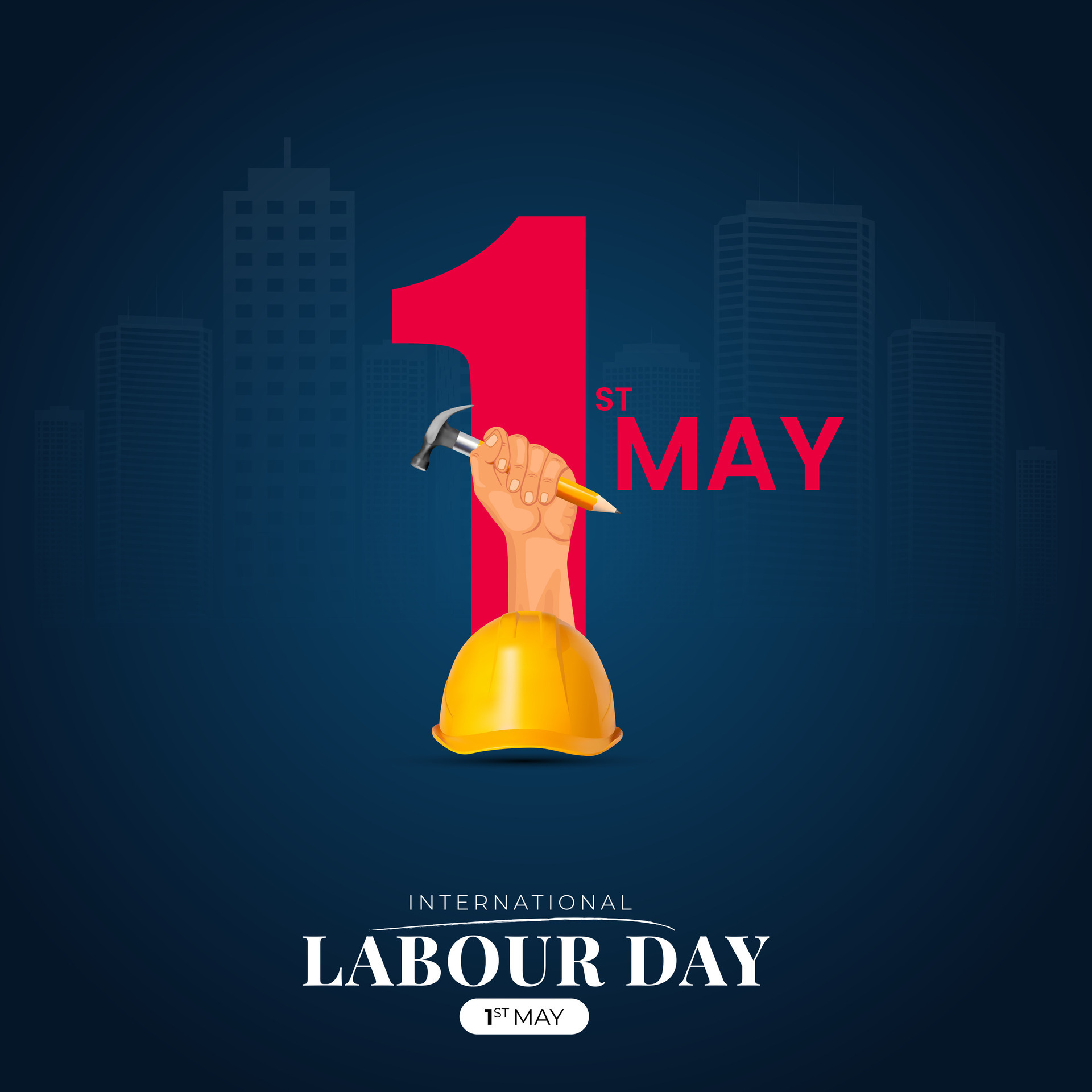 International Labor Day, Labour day, May 1st, Social Media Post 43531681 Vector Art at Vecteezy