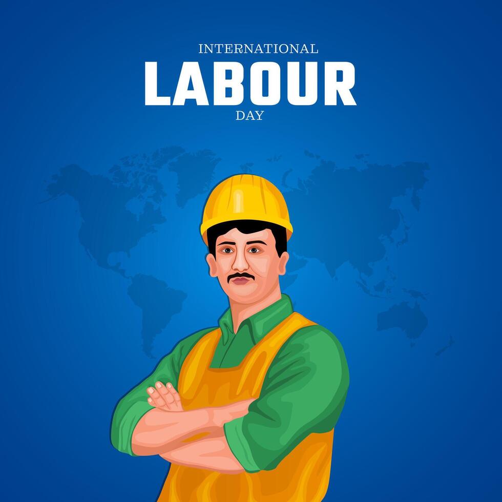 International Labor Day, Labour day, May 1st, Social Media Post vector