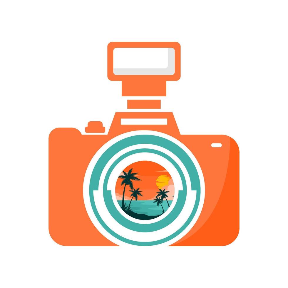 photography design camera icon vector