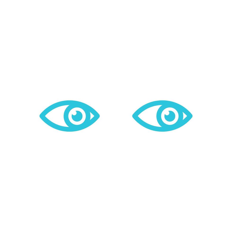 The Look, Open Eyes vision icon. Look in the future. Isolated on white background. From blue icon set. vector