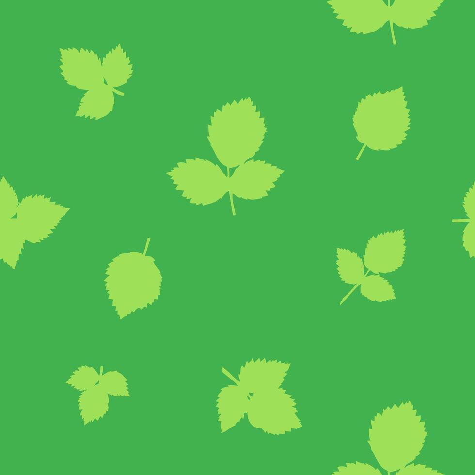 orgánico verde hojas sin costura modelo vector