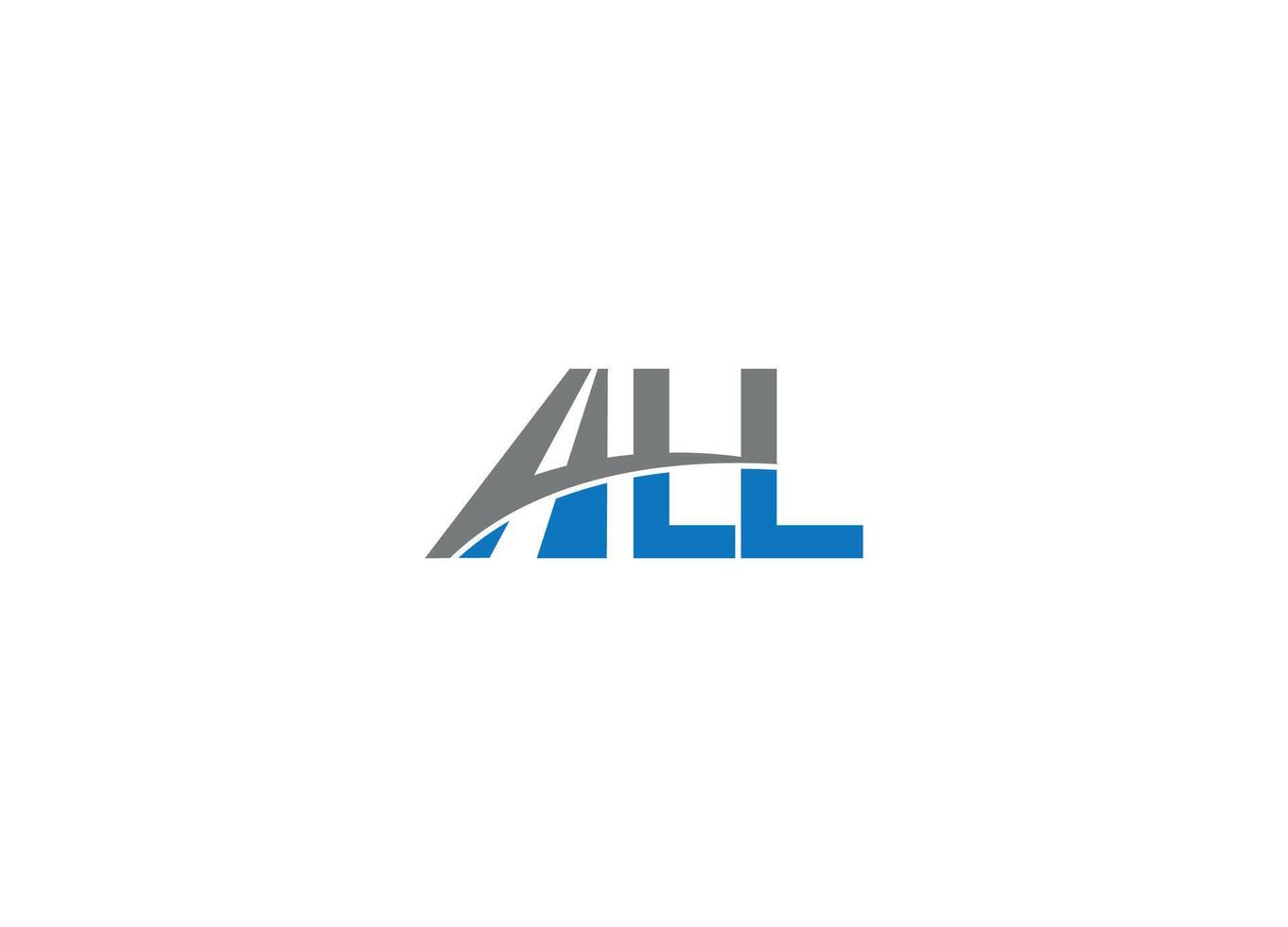 ALL letter creative modern logo design icon template vector