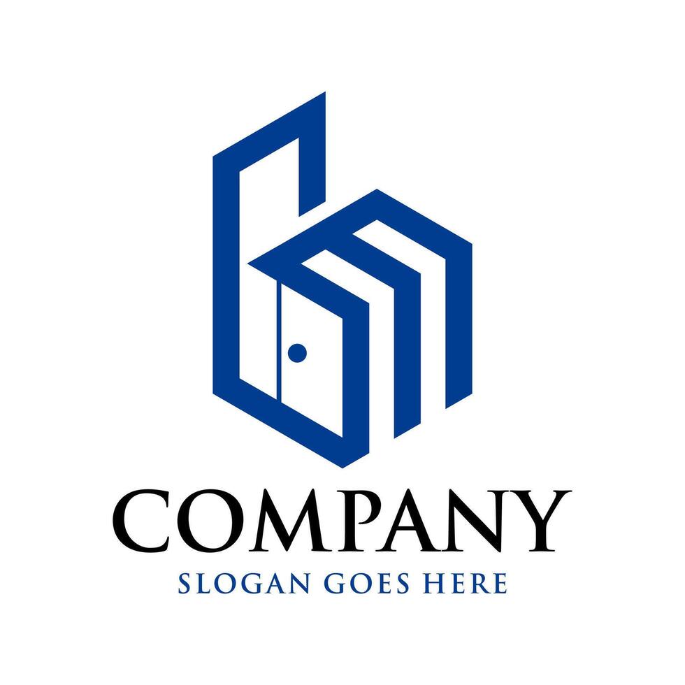 b and m letter cupboard logo 43531990 Vector Art at Vecteezy