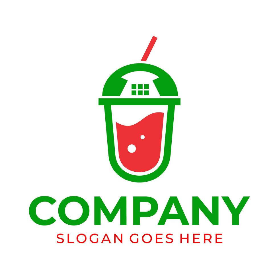 phone and juice logo vector