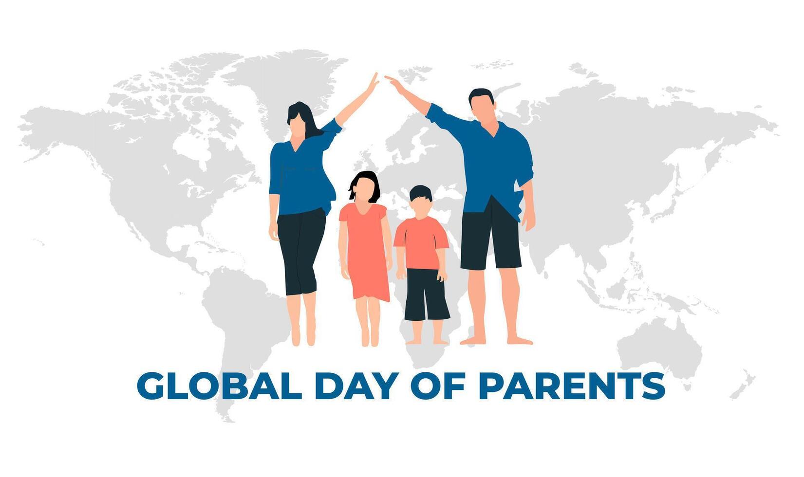 global day of parents, Suitable for Poster, Banners, campaign and greeting card vector