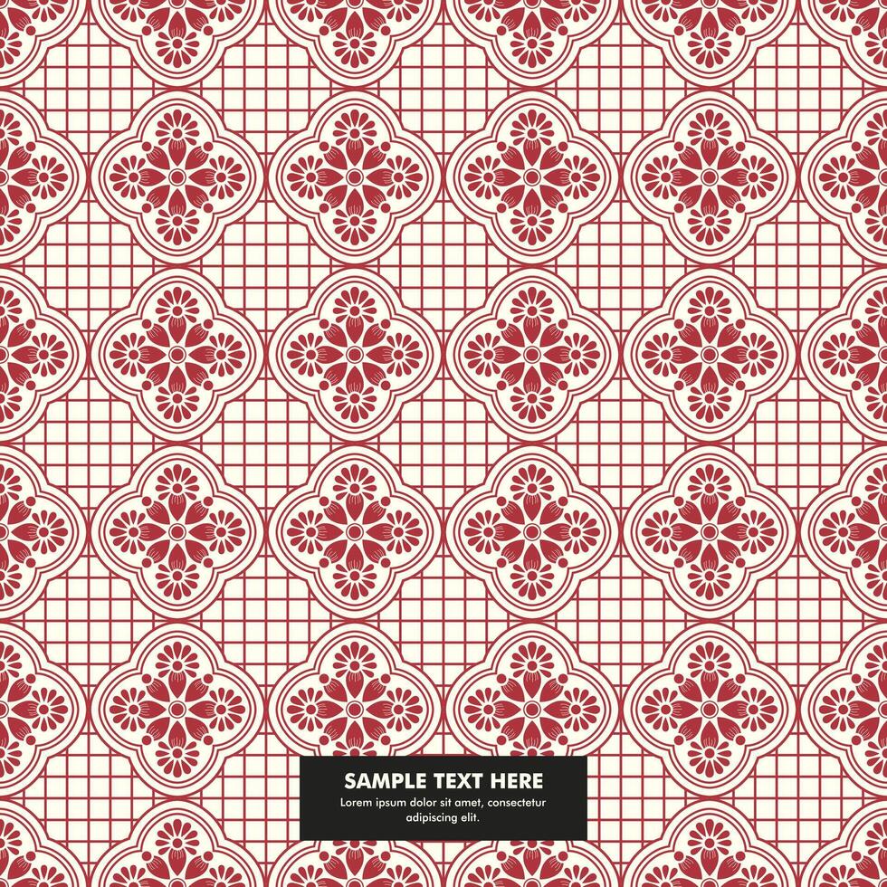 Geometric ethnic pattern traditional design batik pattern vector