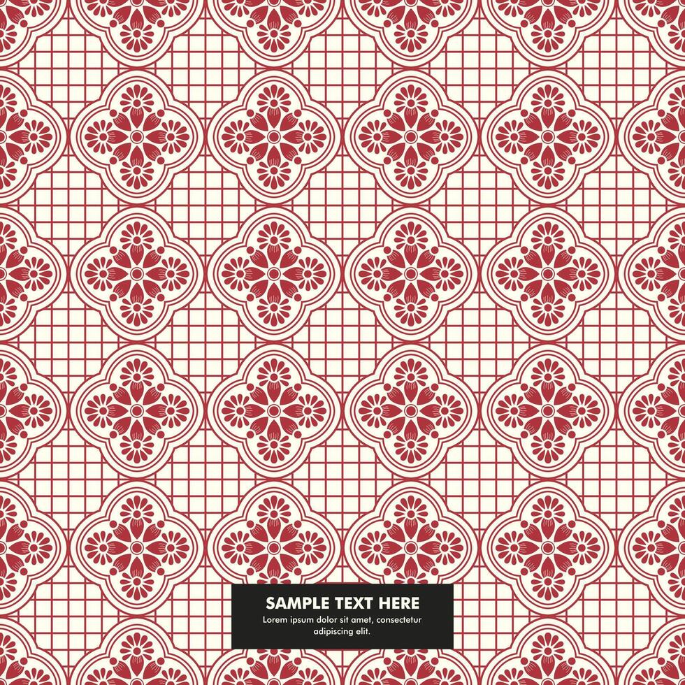 Geometric ethnic pattern traditional design batik pattern vector