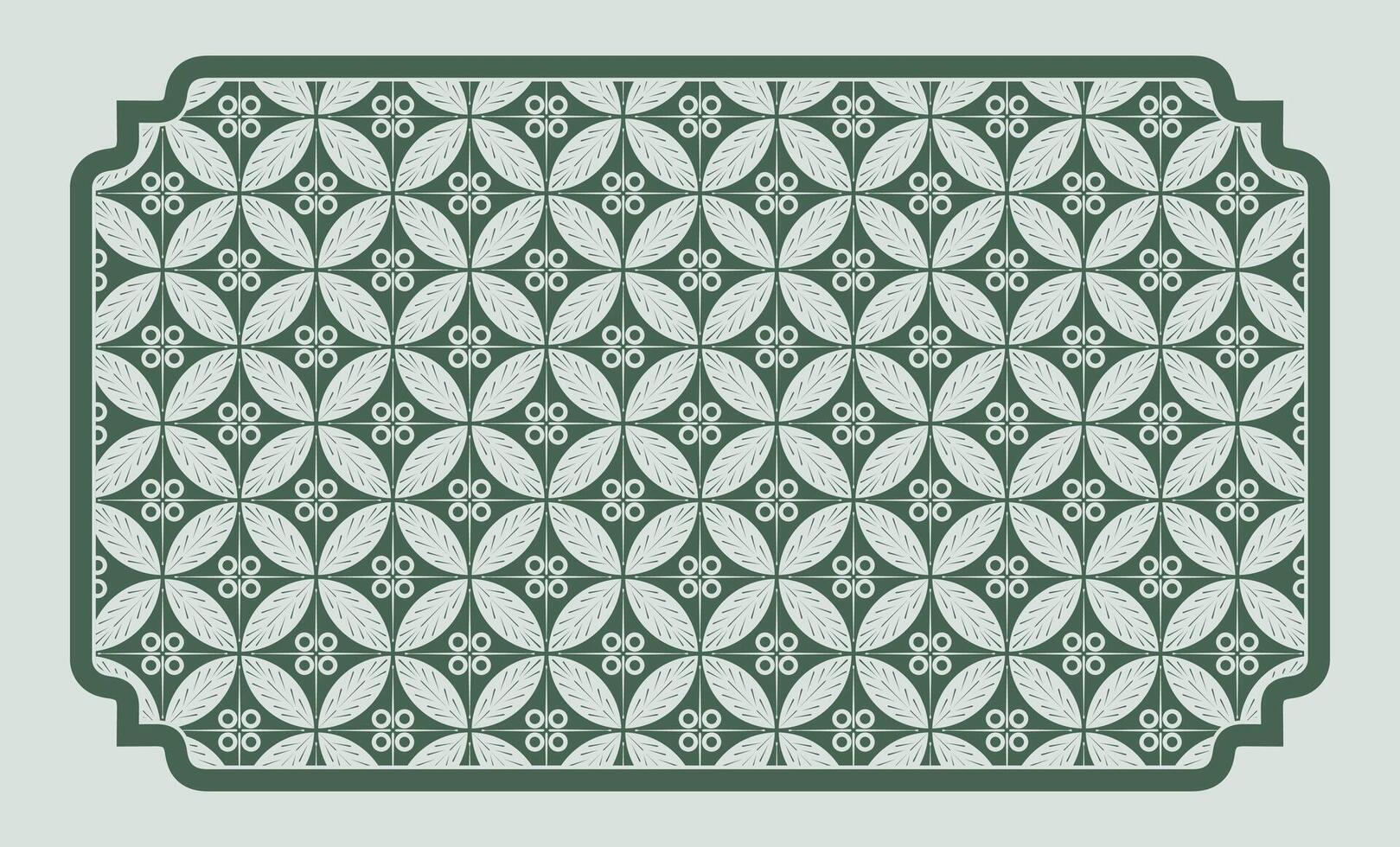 Batik traditional Javanese ethnic batik pattern template vector