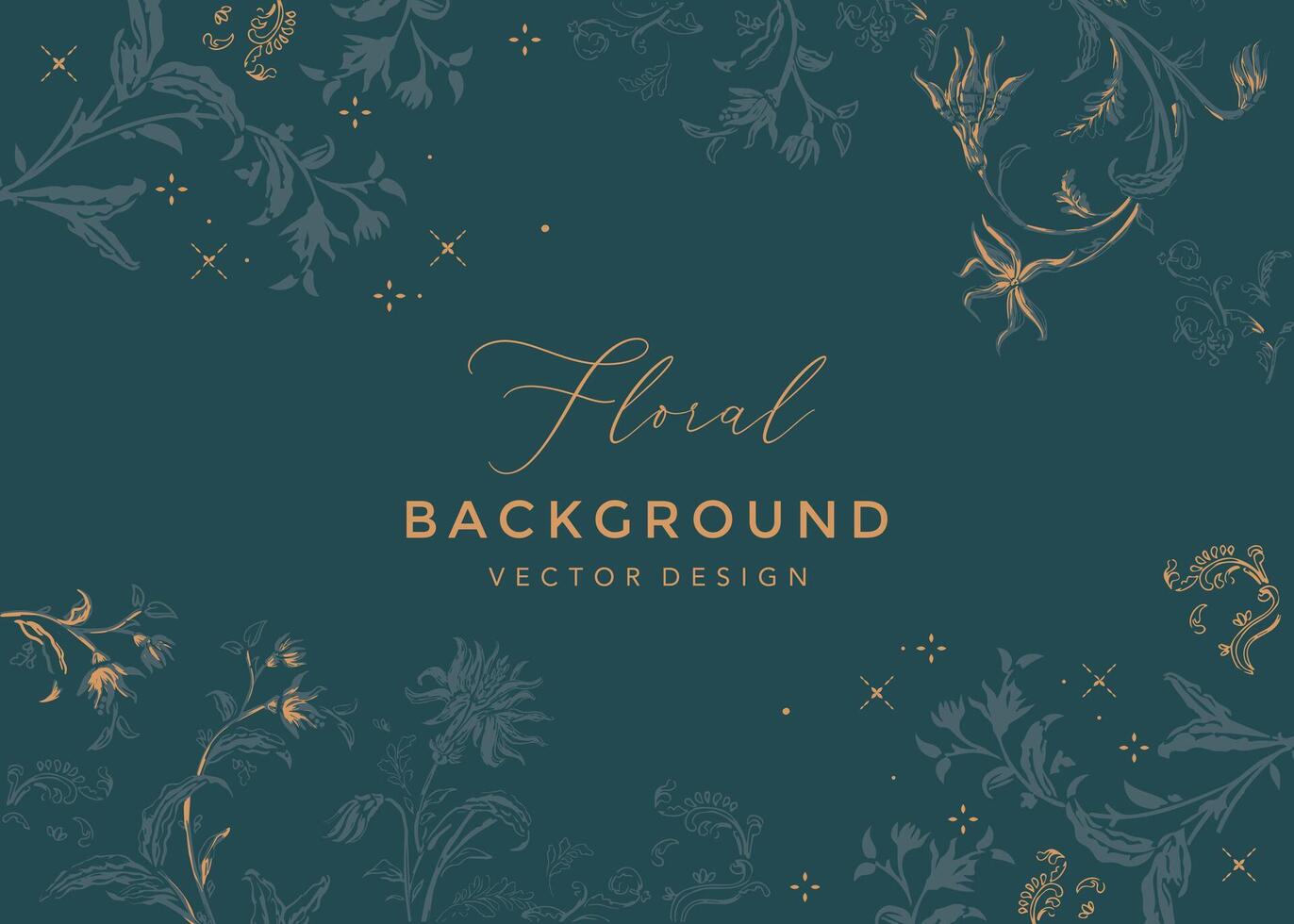 Elegant Floral Frame Background Template vector