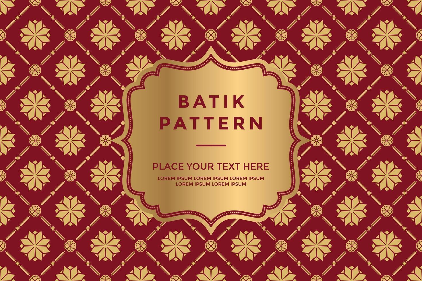 Batik songket pattern traditional background design batik pattern vector