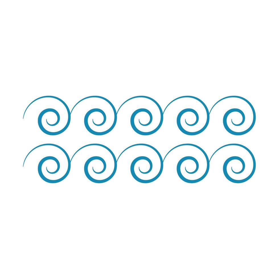 Sea wave pattern concept. Illustration vector