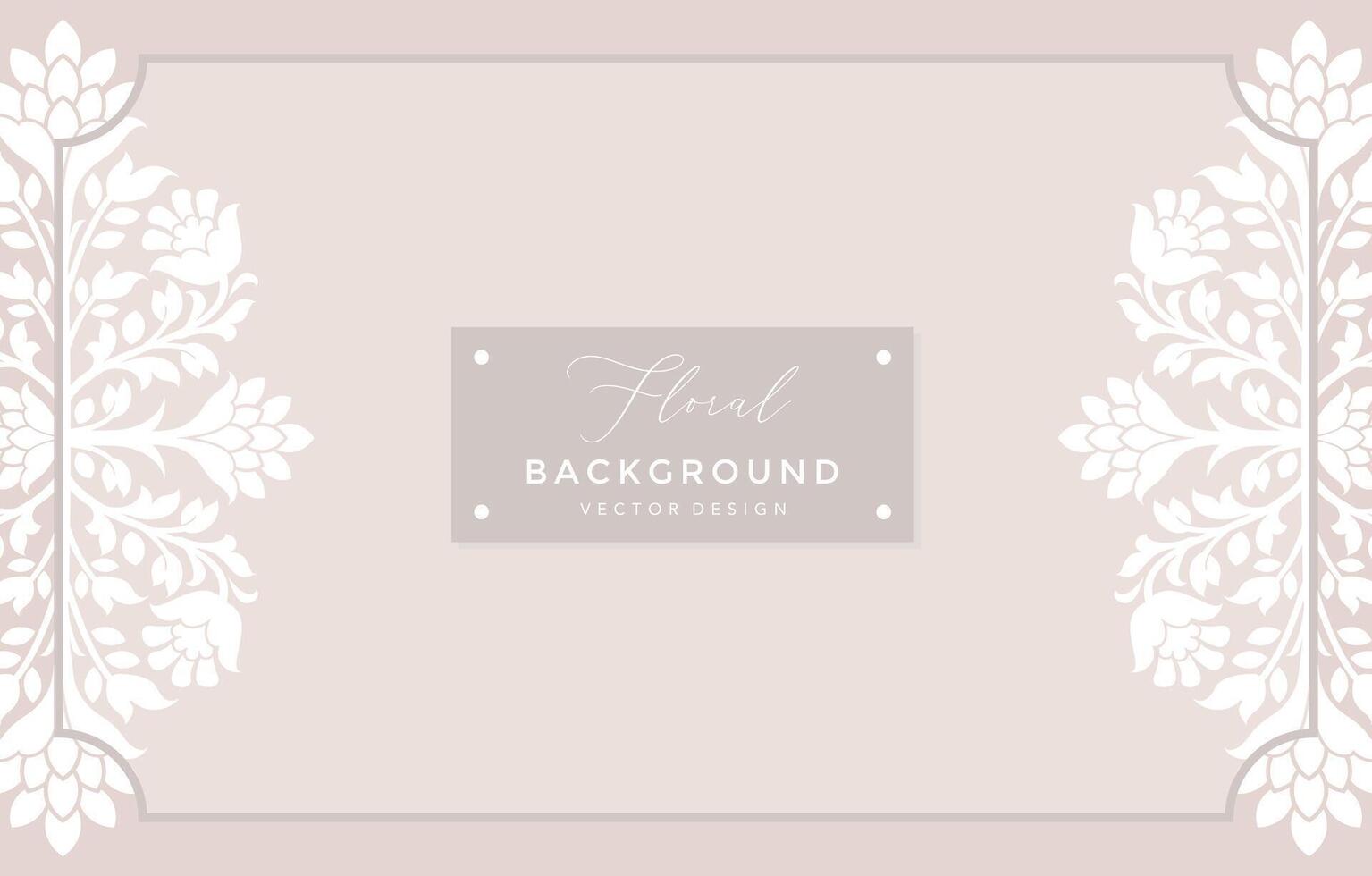 Elegant Floral Frame Background Template vector