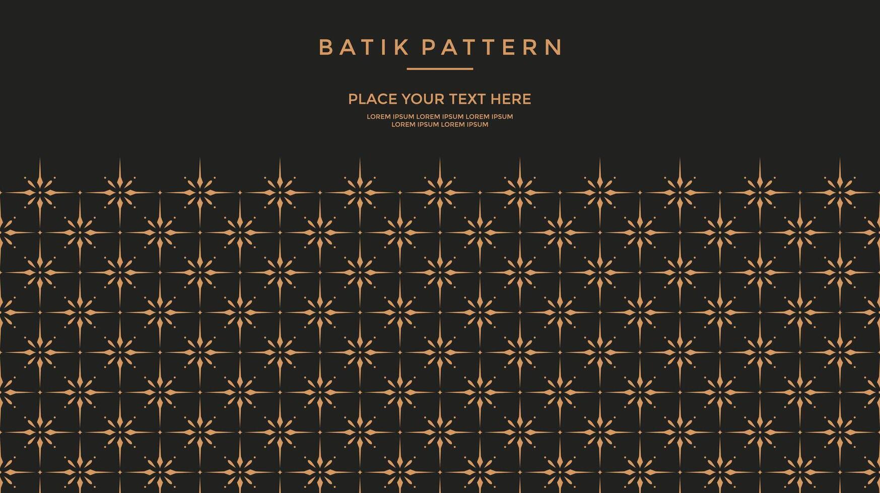 Luxury Batik Pattern Template vector