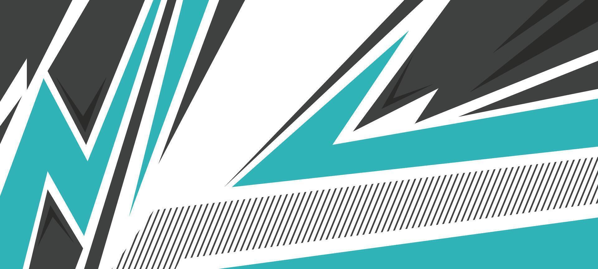 Sport car decal abstract geometric style. Geometric blue pattern vector