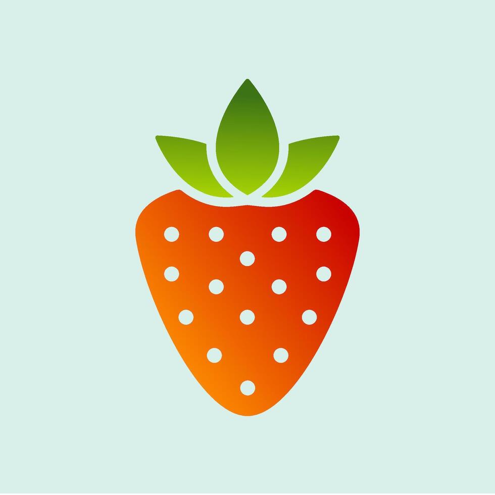 strawberry icon design template vector