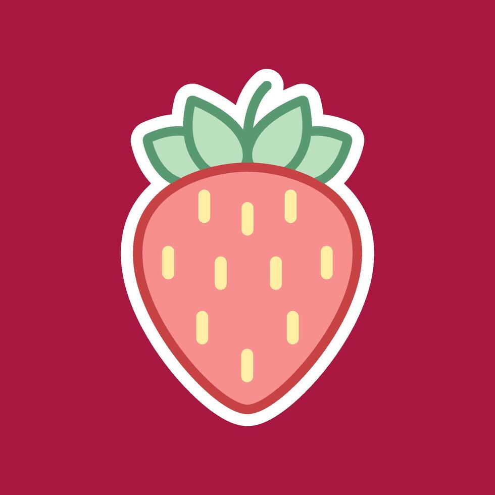 strawberry icon design template vector