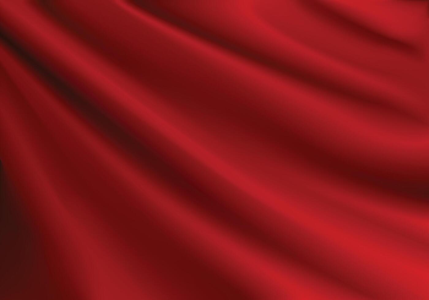 Abstract background luxury red cloth or liquid wave Abstract or red fabric texture background. Cloth soft wave. Creases of satin, silk, and cotton. Use for flag. illustration EPS 10. vector