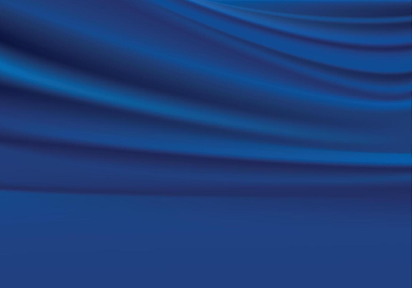 Abstract background luxury blue cloth or liquid wave Abstract or blur fabric texture background. Cloth soft wave. Creases of satin, silk, and cotton. Use for flag. illustration EPS 10. vector