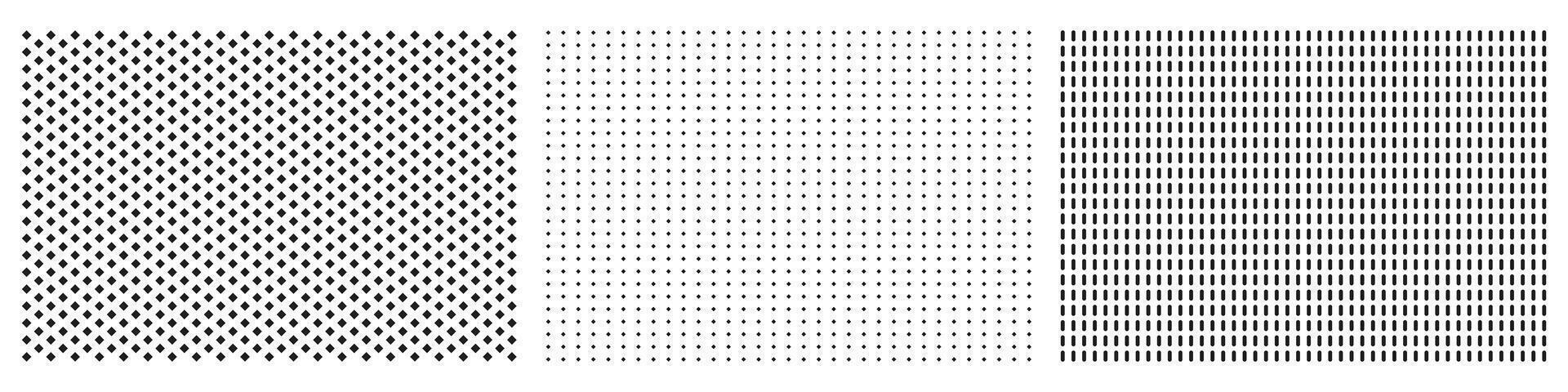 Abstract Halftone Dot Patterns In Geometric Shapes. Isolated ...