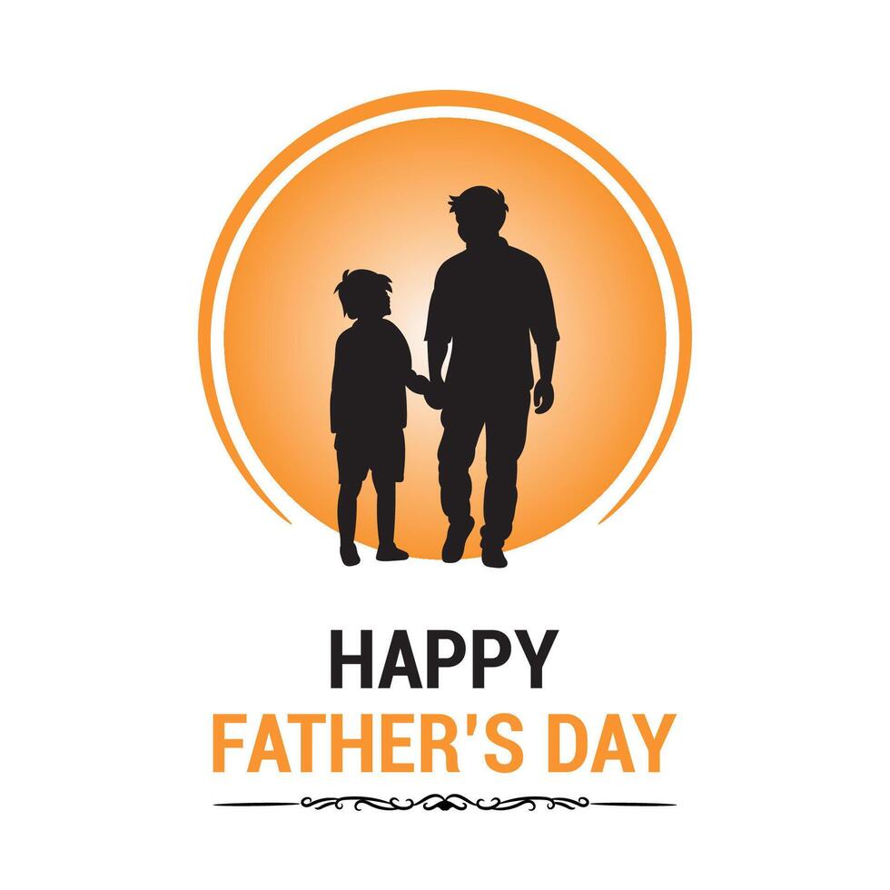 happy father's day greeting card Fathers Day social media post Celebrating vector