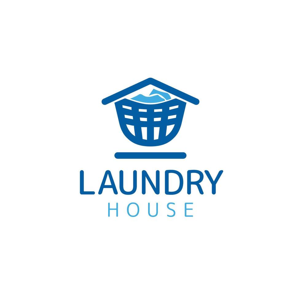 Modern Laundry Logo Template vector