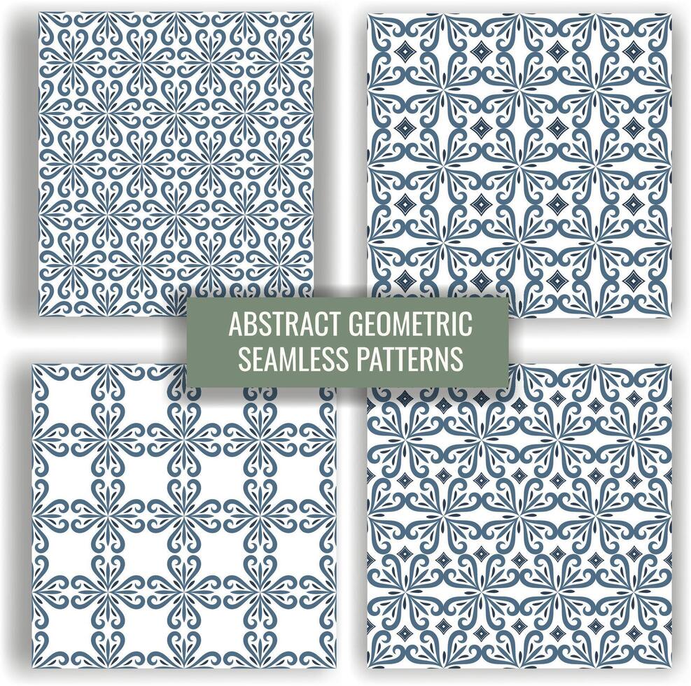 azul resumen sin costura modelo. elegante antecedentes diseño para tela, textil, fondo de pantalla, envase. Moda universal modelo con floral elementos. vector