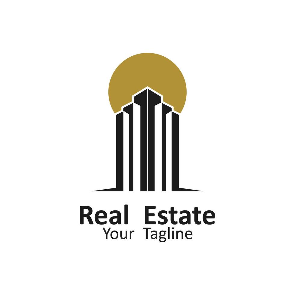 real inmuebles logo. esta logo es ideal para real inmuebles compañía, propiedad desarrollo empresa y similar. vector