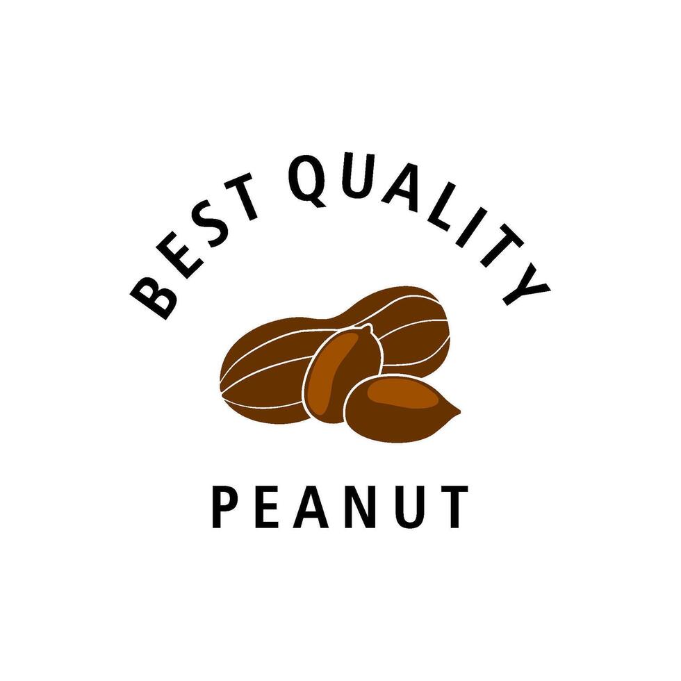 peanut logo design illustration vector