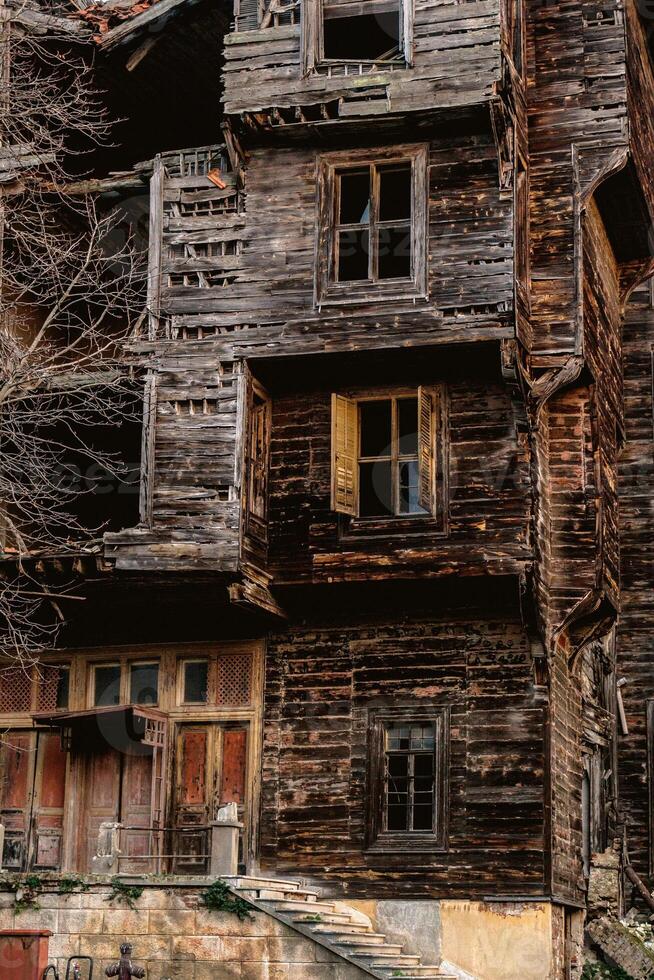 Old Greek Orthodox Orphanage in Buyukada Island. Istanbul, Turkey. photo