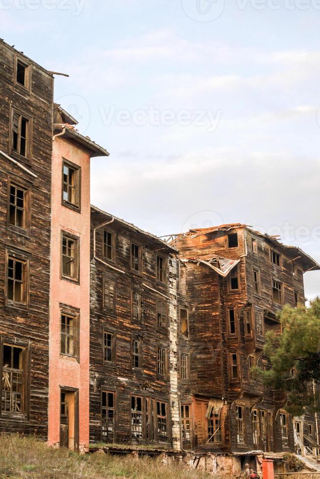 Old Greek Orthodox Orphanage in Buyukada Island. Istanbul, Turkey. photo