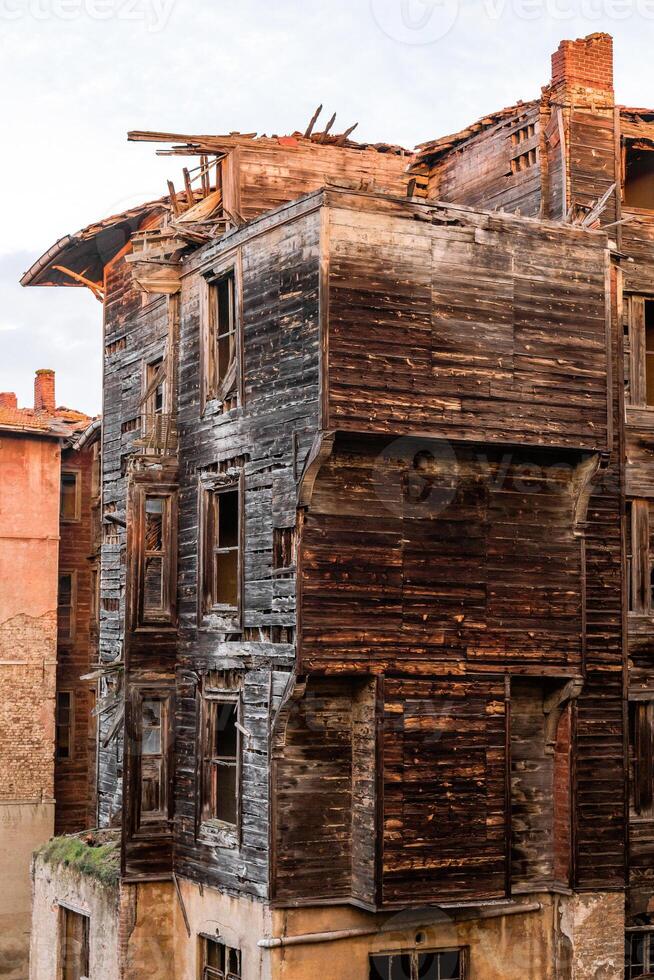 Abandoned Prinkipo Greek Orthodox Orphanage in Buyukada Island - the Adalar district of Istanbul Province, Turkey. photo
