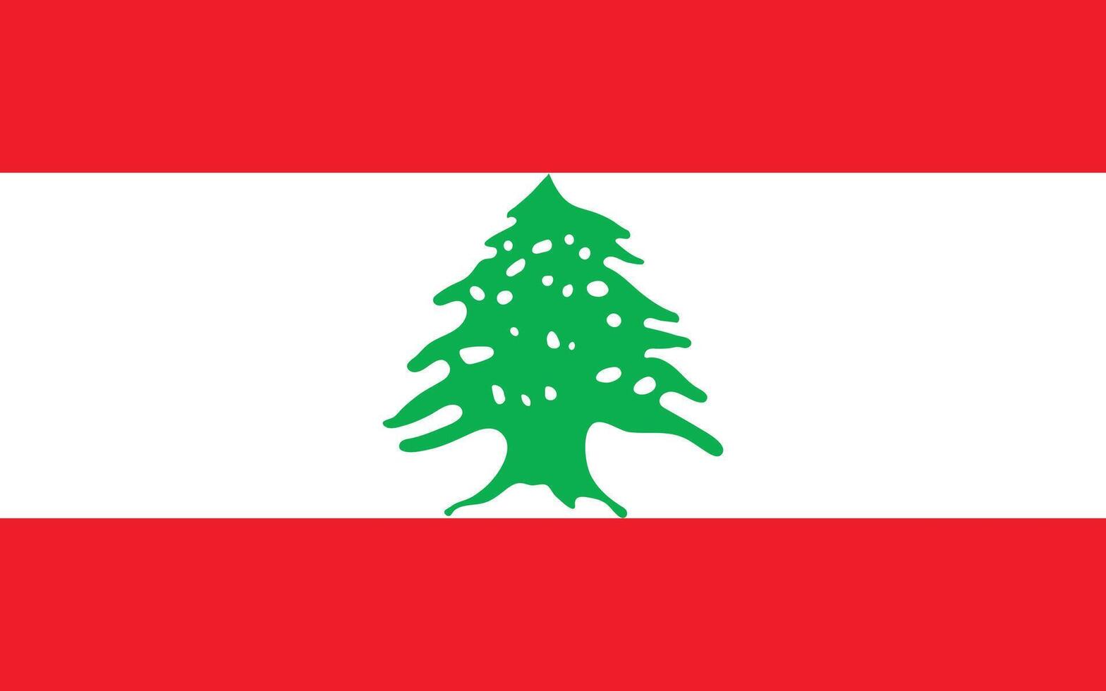 National Flag of Lebanon. Lebanon Flag. vector