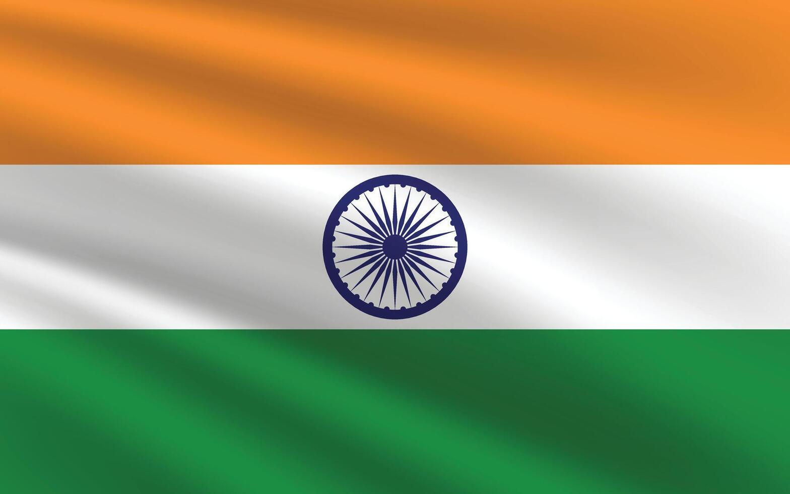 National Flag of India. India Flag. Waving India flag. vector