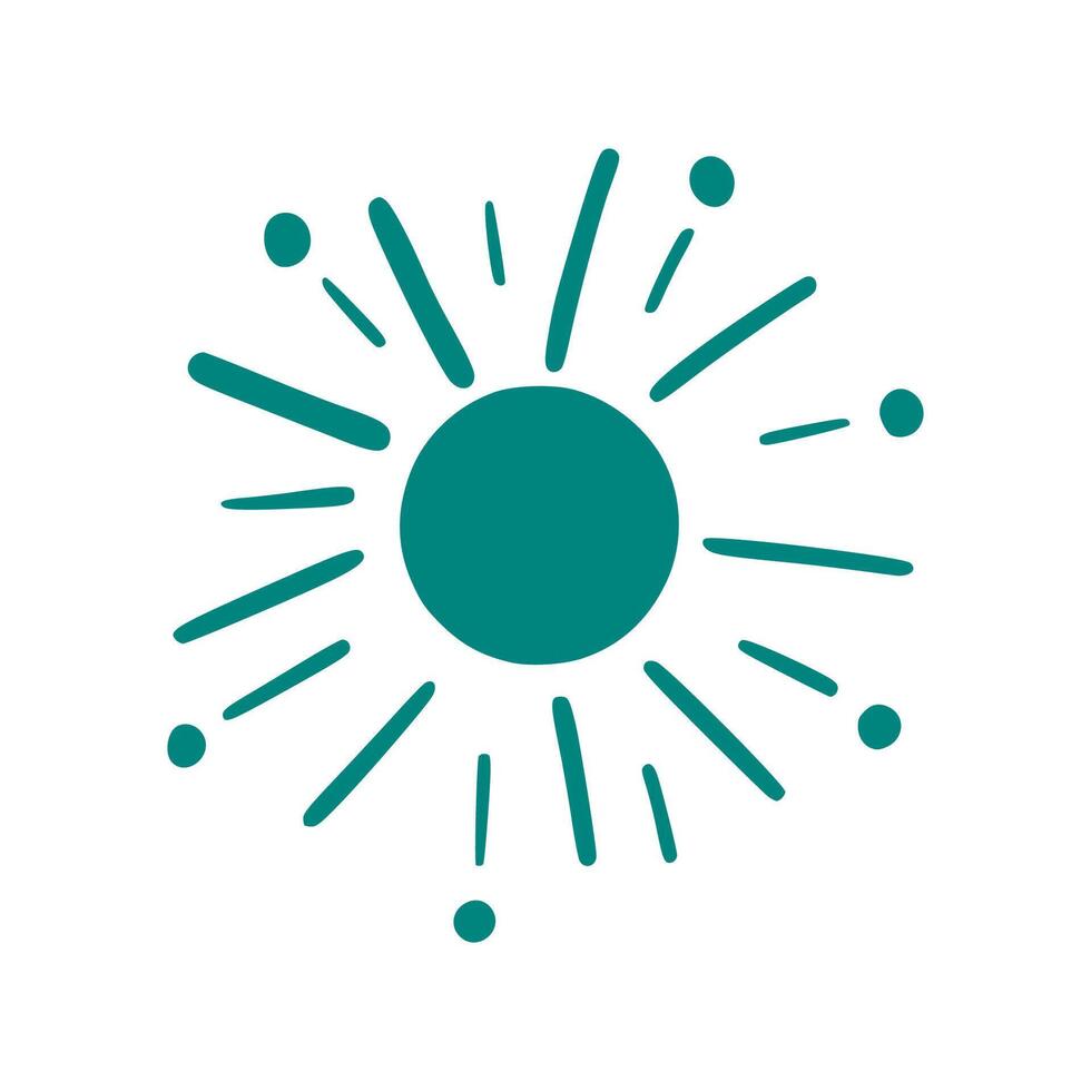 Abstract star. Doodle. Hand drawing. Explosion. Simple style vector