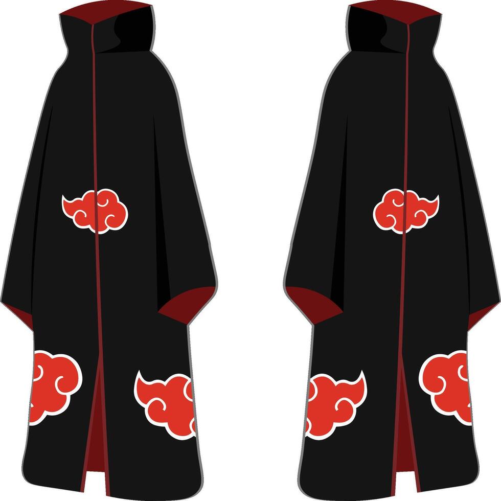 Akatsuki Team Cloak vector