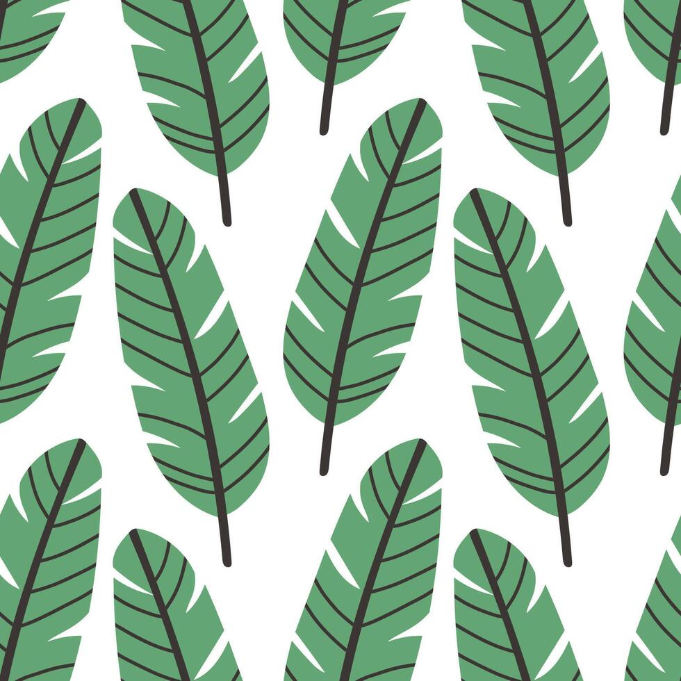 Tropical leaves pattern, jungle leaves seamless floral pattern. Ideal for textile. Summer background in pastel colors. vector