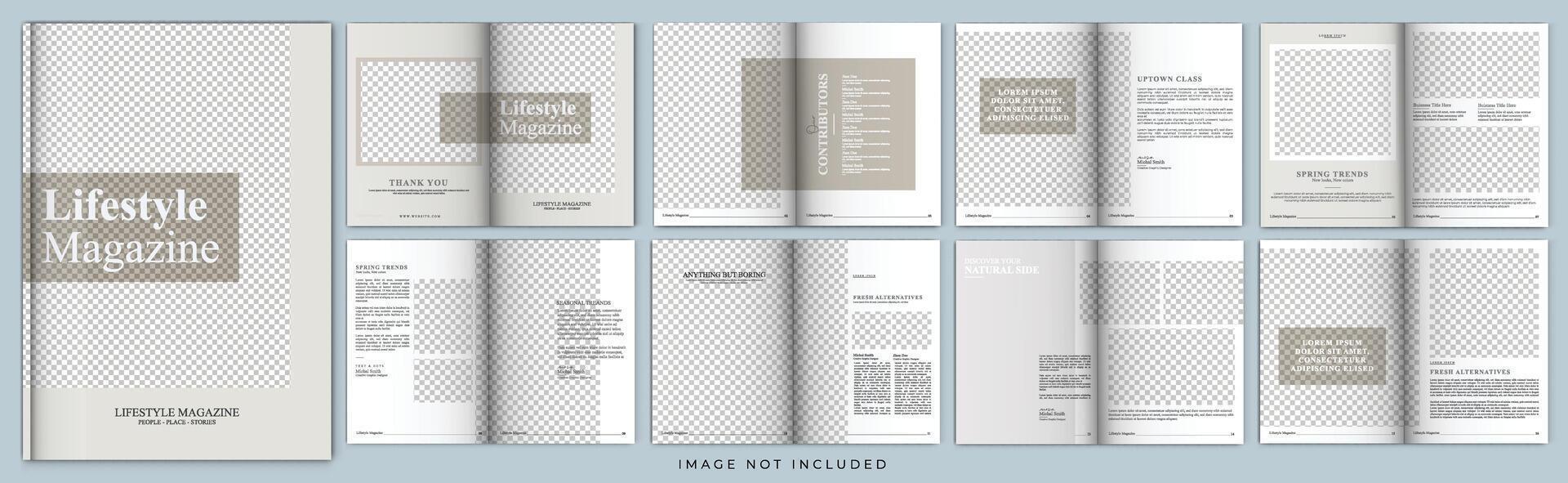 Company profile brochure template or multipage business brochure design template vector