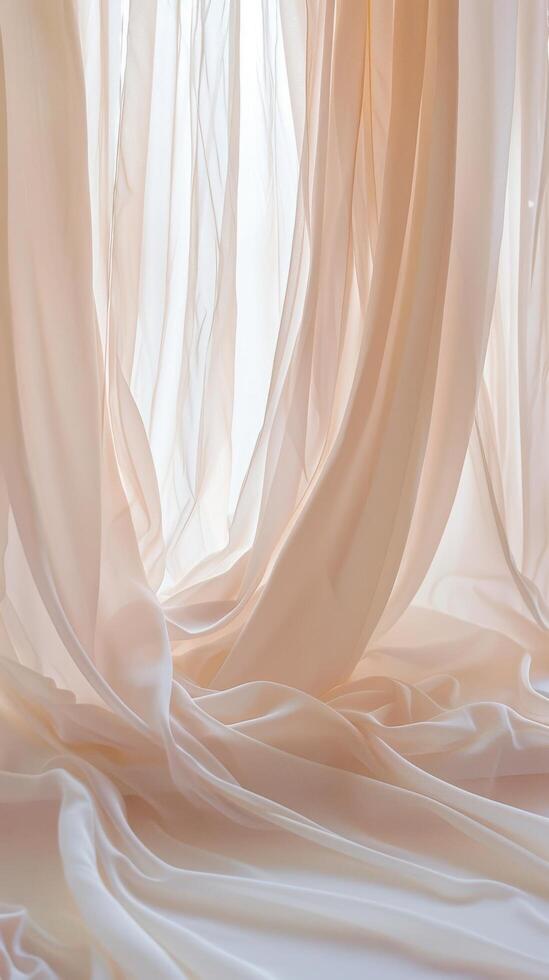 Flowing Silk Drapery Elegance photo