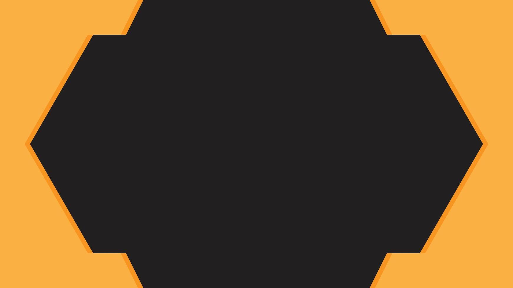 Simple abstract background design with a combination of black and yellow, ppt background vector