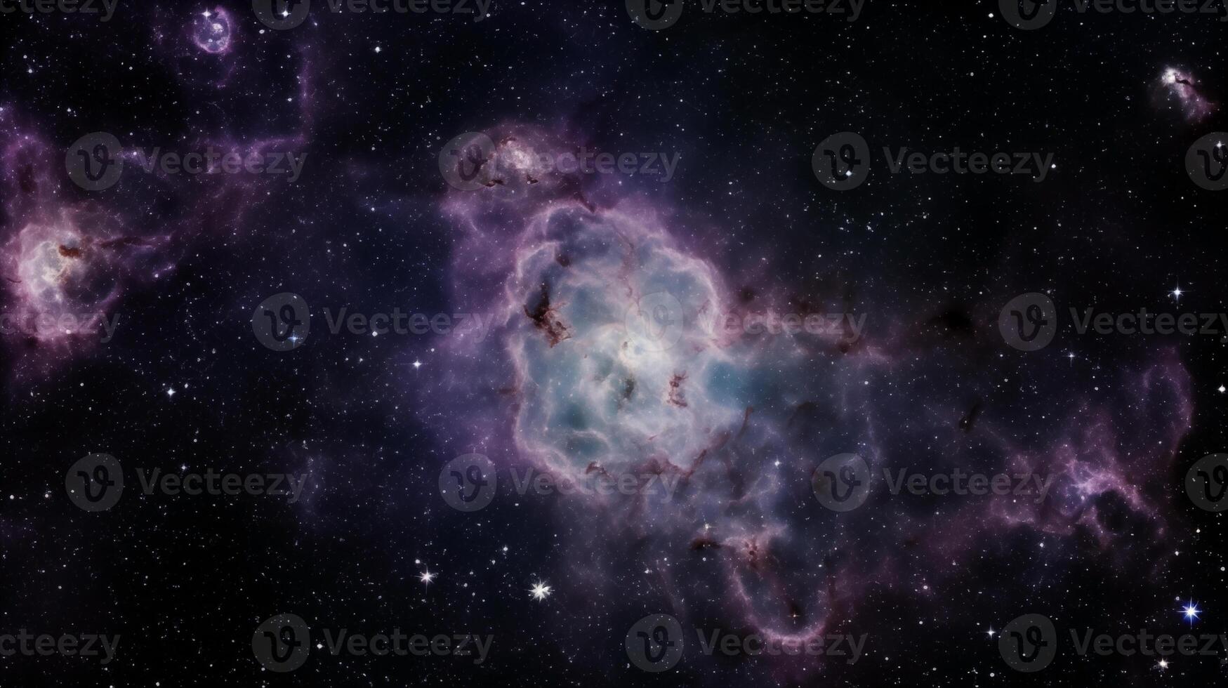 Cosmic nebula background with vibrant colors and star clusters in a distant galaxy photo