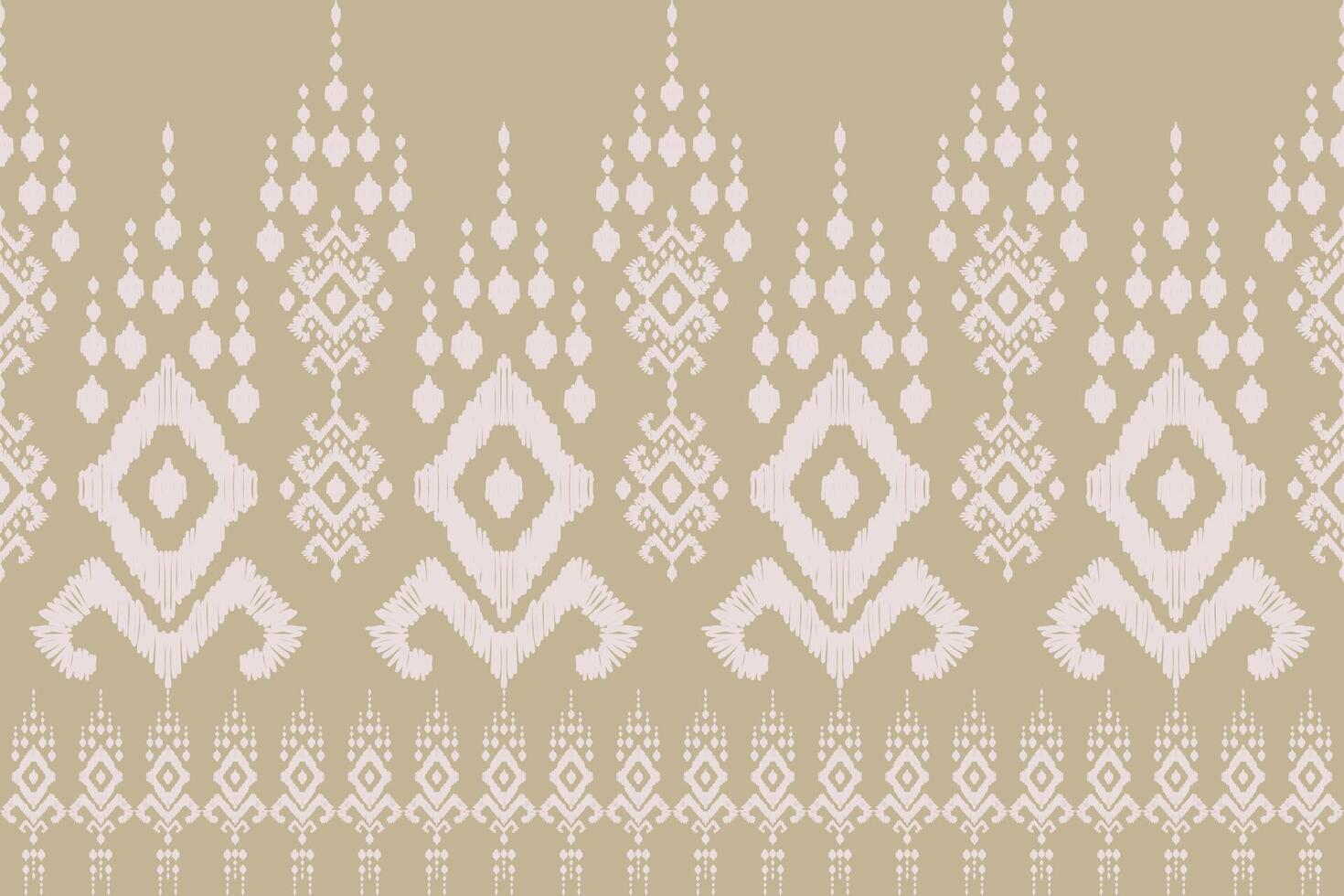 Ikat tribal Indian seamless pattern. Ethnic Aztec fabric carpet mandala ornament native boho chevron textile.Geometric African American oriental traditional illustrations. Embroidery style vector